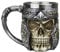 BXT Novelty Decorative Skull Mug Cup Tankard Stainless Steel Gothic Coffee Tea Drinking Cup for Halloween Christmas Birthday (Skull Mug-B)