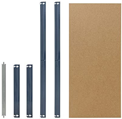 shelfplaza® HOME Komplettes Fachboden-Set für Steckregale 120x40 cm in blau/HDF-Fachboden/zusätzliche Fachböden für Schwerlastregale