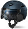 Odoland Casque de Ski avec Visière Détachable, Casque de Snowboard avec Cache-Oreilles Anti-buée Anti-UV léger Adultes Hommes Femmes Jeunes pour Snowboard, Skating, Surf des neiges (Bleu, 59-63CM)