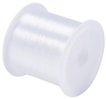 109.36 Yards 0.25mm Elastic Bracelet String Clear String for Bracelets, Nylon Invisible Beading Thread Stretchy Bracelet String Transparent Beaded Line for DIY Jewelry Necklace Making Crafts