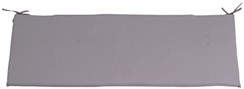 CB Home & Style Bankauflage Outdoor 120 x 40 cm Bankkissen Gartenbank Auflage wasserabweisend (Grau)