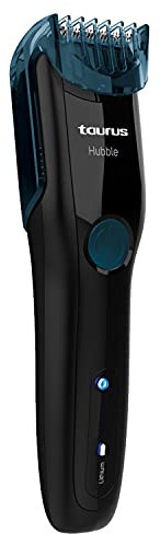 Taurus Hubble - Barbero eléctrico con o sin cable, afeitadora, uso en seco y húmedo, autonomía 90 min, carga rápida, peine de 6 niveles de corte, varios accesorios, ergonómico, negro