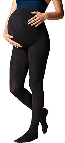 Be Mammy Umstandsstrumpfhose 100 DEN BE-1120 (Schwarz, S)