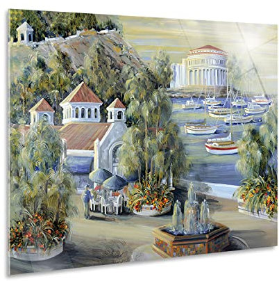 Giallobus - Gemälde - Tisha Whitney - Nachmittag in Avalon - Acrylglas - 50x35 - Bereit zum Aufhängen - Moderne Gemälde für zu Hause
