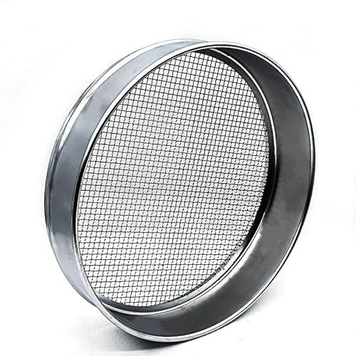 JINGERL Test Sieve Laboratory Standard Sampling Inspection Pharmacopeia Sieve 304 SUS Filter Mesh Chroming Frame R30cm Aperture 2-5 mm (Capacity : 10 mesh 2 mm)