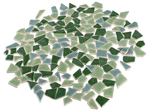 EXCEART Elegante 200 G Mosaikfliesen in Unregelmäßigen Formen Keramikmosaiksteine ​​für Die Inneneinrichtung