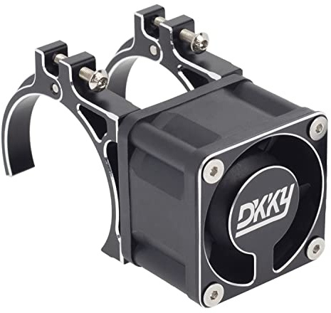 DKKY RC Motor Cooling Fan 40-43mm 21000 RPM, Aluminum, 12V, 4-Pin, For RC Car, 43mm Width, 1 Item, Cooling Fan