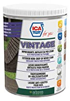 Ica For You IMGV05 - Impregnante Antigoccia Effetto Vintage All'Acqua per Legno, Penetra nel Legno e lo Protegge, Facile da usare e non cola, Indigo Blue, 0.75 L - IMGV05-0075