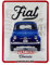 Nostalgic-Art Retro Blechschild, 15 x 20 cm, Fiat 500 – The Italian Classic – Geschenk-Idee für Fiat-Zubehör Fans, Original Lizenzprodukt (OLP), aus Metall, Vintage Design, Blechschilder Sprüche