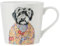 Mikasa x Tipperleyhill tasse en porcelaine, 380ml, tasse en porcelaine fine avec détails en or véritable, mug fantaisie pour le thé et le café avec impression de cockapoo, emballage cadeau