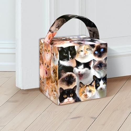 SNAILGARDEN Cat Door Stop Cute,Door Weight to Keep Door Open,Soft Animal Door Stopper for Office,Home and Kids Room,Decorative Weighted Door Stopper,Cat and Dog