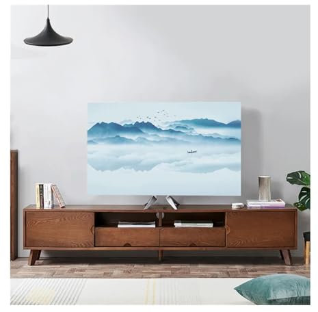 Tv Covers Landscape Elastic Force Television Hood TV Dust Cover Cloth 32-75 Inch Simple and Modern Chinese Style for Wall Mounts Tv (Color : 11, Size : 32-37 inch)