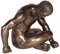 Deko Figur Body Talk Kollektion Nackter Mann Schneidersitz B 19,5 cm Bodybuilder Skulptur