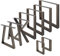 ML-Design 2er Set Tischbeine Trapez 60x72 cm, Industrial, aus pulverbeschichtetem Stahl, Industriell, Metall Tischkufen, Tischuntergestell Tischgestell Möbelfüße Tischfüße, für Esstisch & Schreibtisch