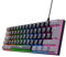 Trust Gaming GXT 867 Acira 60% Mechanical Keyboard UK Layout, RGB Illumination, Dual Function Keys, Ultra Compact Wired Programmable USB Mini Gaming Keyboard 60 Percent PC Laptop - Grey/Black