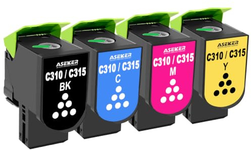 ASEKER C310 C315 Kompatibler Tonerkartusche für Xerox C310 C310DNI C310DNIM C315 C315DNI C315DNIM Drucker Hohe Ausbeuten 3000 & 2000 Seiten 1006R04356 006R04357 006R04358 006R04359 ( BK/C/M/Y )