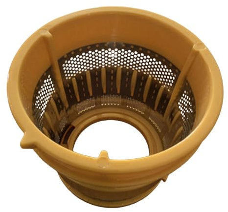 Folpus Juicer Screen Juicer Filter Repairment Slow Juicer Filter Juicer Replacement Part, yellow coarse mesh