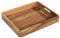 Zassenhaus Serviertablett Akazienholz | Tablett mit Griffen | Frühstückstablett | Holztablett Deko | Tablet für Geschirr | nachhaltig angebautes Hartholz | 44 x 36 x 6 cm, Akazie