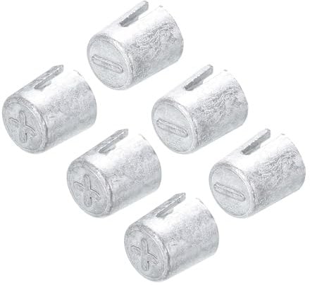 sourcing map 3Pair/6Pcs Battery Terminals Post Battery Terminal Spacer Shims Battery Cable Ends Battery Caps Adapters Repair Kits for Positive or Negative Posts