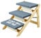 VEVOR Holz-Haustiertreppe/Haustierstufen, 2-in-1 faltbare Hundetreppe aus Holz für Betten, Sofas und Autos, Hundetreppe und Rampe mit 3 Stufen für kleine, mittelgroße und große Haustiere, bis zu 68 kg