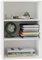 Garden 4 you Würfelregal mit 3 Ebenen, stapelbares Bücherregal, Bücherregal aus Holz mit 3 Würfeln, kleiner Aufbewahrungsschrank für Wohnzimmer, Schlafzimmer, Weiß