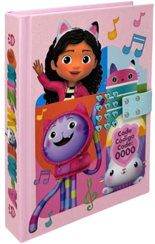 Diario secreto electrónico Gabby's Dollhouse accesorio para niños diario con combinación electrónica