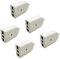 gloca Set 5 Prese Volanti Bipasso 10/16A Femmina Standard Italiano 250V Bianco