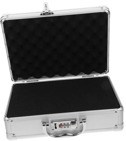 HOMSFOU Werkzeugaufbewahrungsbox Mit Passwortschloss Robustem Material Schaumstoffpolster Im Inneren Für Werkzeugtransport Und Outdoor-aktivitäten Wie Camping Und Wandern