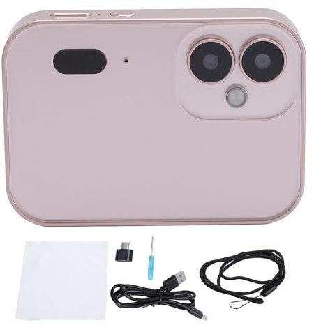 64MP 4K Digital Camera with 3 Inch HD Touchscreen, Portable Compact Design for Photography, Video, and Music Recording for Creative Capture