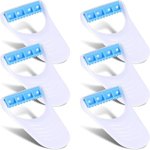 6 PCS Horse Shedding Blade, Disposable Shedding Blade for Horses, Stainless Steel Horse Grooming Kit Clippers Supplies for Horses and Pet（Blue）