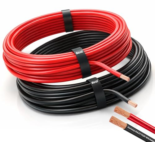 FLRY-B KFZ Kabel Set 4,0mm² 10m Vollkupfer Fahrzeugleitung Auto Stromkabel | 100 % Vollkupfer, FLRY-B KFZ Kabel Set, Fahrzeugleitung, Auto Stromkabel, Kupferlitze, 60V, PKW, Motorrad, Wohnmobil, HiFi
