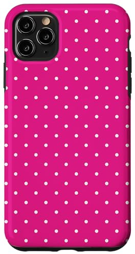 Polka dot pattern pink and white Case for iPhone 11 Pro Max