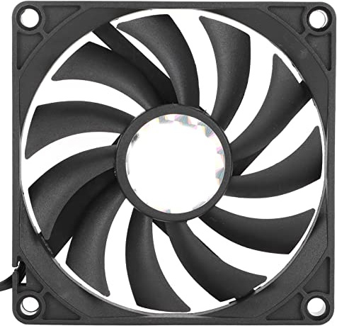 Bewinner 80mm PWM Case Fan, Thin 10mm Low Noise Cooling Fan with Hydro Bearing, 2500 RPM High Speed, 22CFM Airflow for PC Computer Chassis, Includes Screws