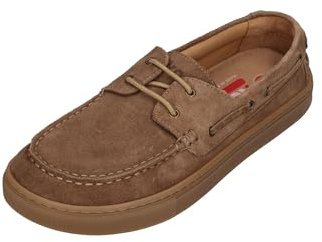 KOEL Barefoot Damen Halbschuhe Bootsschuhe HIVERA Suede Taupe