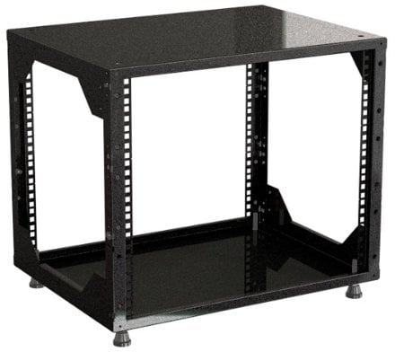 Rack Magic - 9HE Mini 19 Rackschrank - 440mm Tiefe - Schwarz - 19 Zoll Serverschrank - Rack Schrank