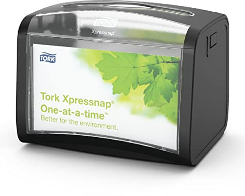 Tork Xpressnap Tischspender Schwarz N4, Signature Linie, 15,5 cm × 20,1 cm × 15,0 cm, 272611 (x4)