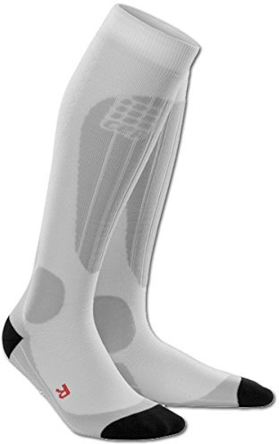 CEP Damen Kompressionssocken Snowboard Thermo Weiss/Silber WP43882 Gr. II