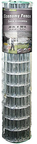 YARDGARD 308361B 36 inch 50 Foot 16 Gauge Welded Wire Economy Fence, Height x Length-50 Ft, Color - Galvanized