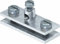 OBO Bettermann Erdungsschelle 939, Klemme, Stahl, Silber