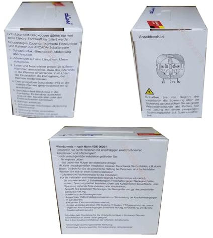 REV Ritter 0538031551 Arcada Steckdose mit Kinderschutz, chrom