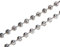 3mm Kugelkette, geschliffen- echt 925 Silber, Länge 80cm