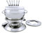 Swissmar F66919 Züri Fondue Set 11-teiliges, Edelstahl, 2.2L, Fondue-Set für Fleisch, Käse und Schokolade, für 6 Personen, Geschenkset