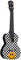 Korala PUC-30-014 Concert Ukulele gelb smiley checkers