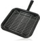 Spares2go Kleine quadratische Grillpfanne, Gestell und abnehmbarer Griff für Bosch Backofen und Herd