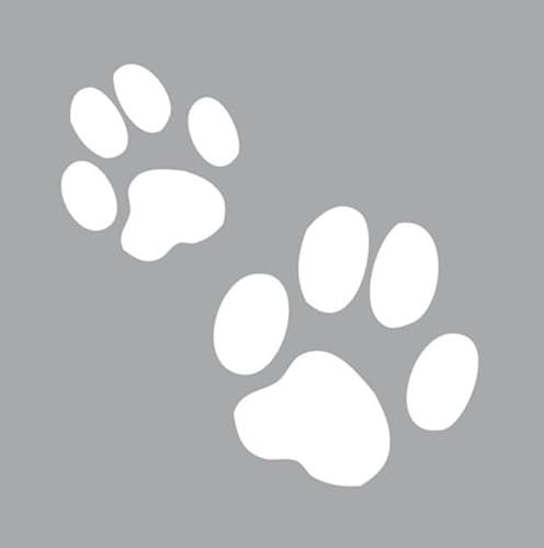 Schablone 8 x 8 cm Pfote – Leinsamen Kreative