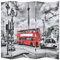 vidaXL Raumteiler klappbar 200x170cm London Bus Paravent Trennwand Sichtschutz