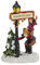 meindekoartikel Weihnachtliche Miniatur-Figuren Winterwelt-Szene aus Poly – Laterne Marktplatz mit Kindern Höhe 9 cm