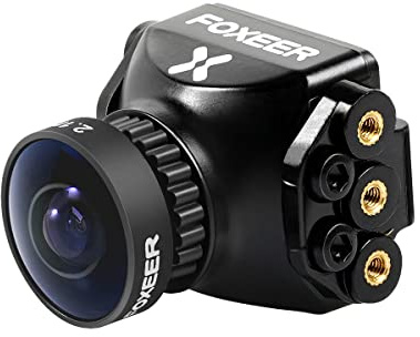 FOXEER Cámara FPV Razer Mini 1/3 CMOS HD 5MP 2.1mm Lente 1200TVL 4:3 PAL/NTSC Soporte conmutable 4.5V-25V Voltaje de entrada para FPV Quadcopter Racing Drone