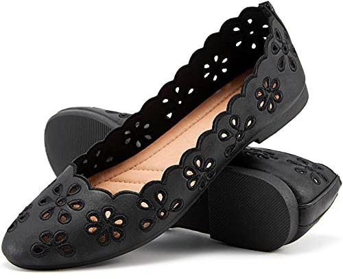 FRACORA Womens Ballet Flats Comfortable Dress Shoes Summer Slip on Flats