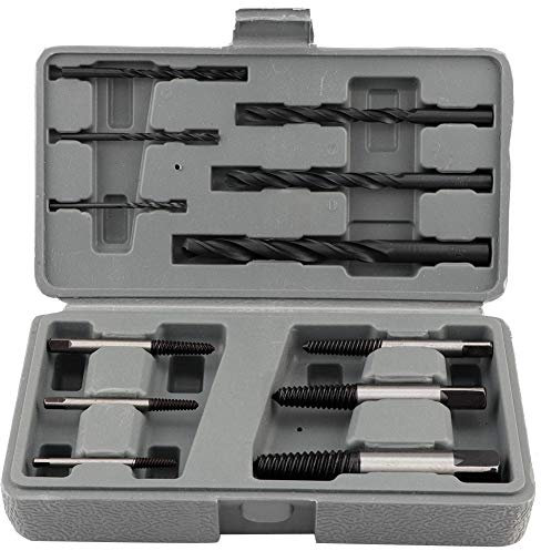 Ausla 12pcs Damaged Screw Extractor Set, Screw Extractor Drill Bit Set, Stripped Screw Stud Bolt Remover Tool with Storage Case for Broken Screws, Bolts, Studs